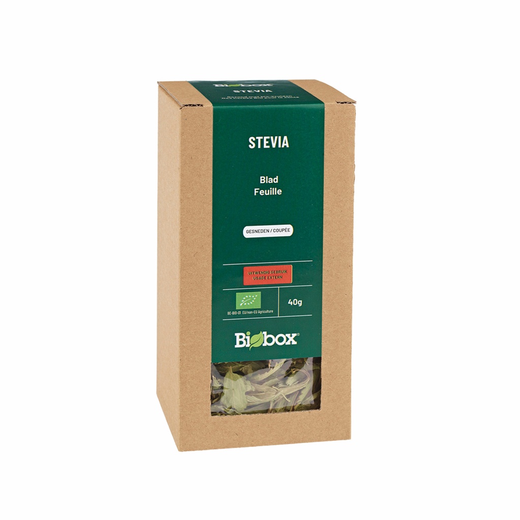 Bio* Stevia blad gesneden