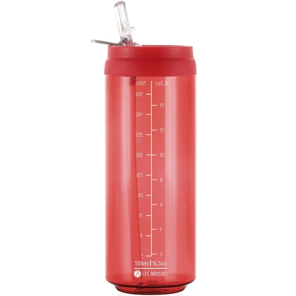 Clear Can'it 500ml Red