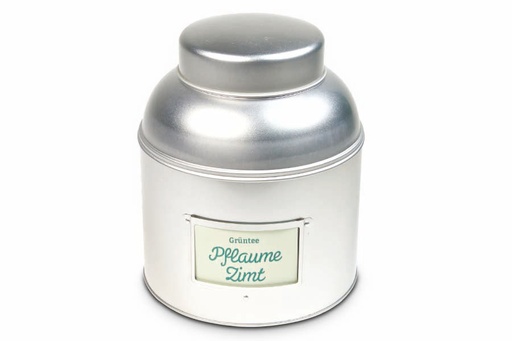 [B/04913] Boîte à thé ronde 1,5 kg - silver